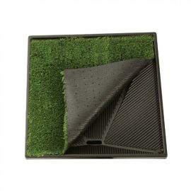 Pet Loo Plush Replacement Grass (Color: Green, size: 17" x 24")