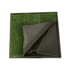 Pet Loo Plush Replacement Grass (Color: Green, size: 24" x 24")