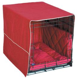 Classic Cratewear Dog Crate Cover (Color: Burgundy, size: small)