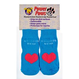 Power Paws Advanced (Color: Blue / Red Heart, size: Extra Extra Small)