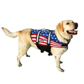 Nylon Dog Life Jacket (Color: Flag, size: medium)