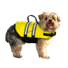 Nylon Dog Life Jacket (Color: Yellow, size: Extra Extra Small)