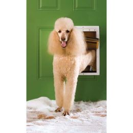 Extreme Weather Pet Door (Color: White, size: large)