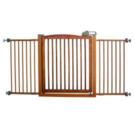 One-Touch 150 Pressure Mounted Pet Gate (Color: Autumn Matte, size: 35" - 61" x 2" x 34.6")