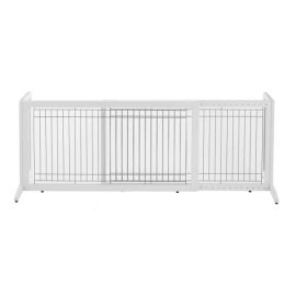 Freestanding Pet Gate HL (Color: White, size: large)