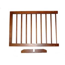 Extension For Step Over Free Standing Gate (Color: Walnut, size: 22" x 20")