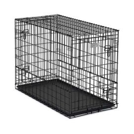 Solutions Series Side-by-Side Double Door SUV Dog Crates (Color: Black, size: 54" x 37" x 45")